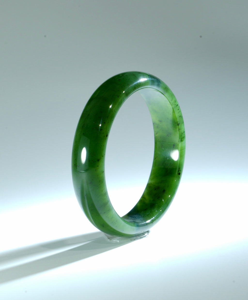 A CANADIAN JADE BANGLE 60MM #1056