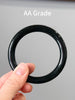Hetian Jade Bangle Dark Green Natural Jade Bracelet 7 to 8 mm #1660
