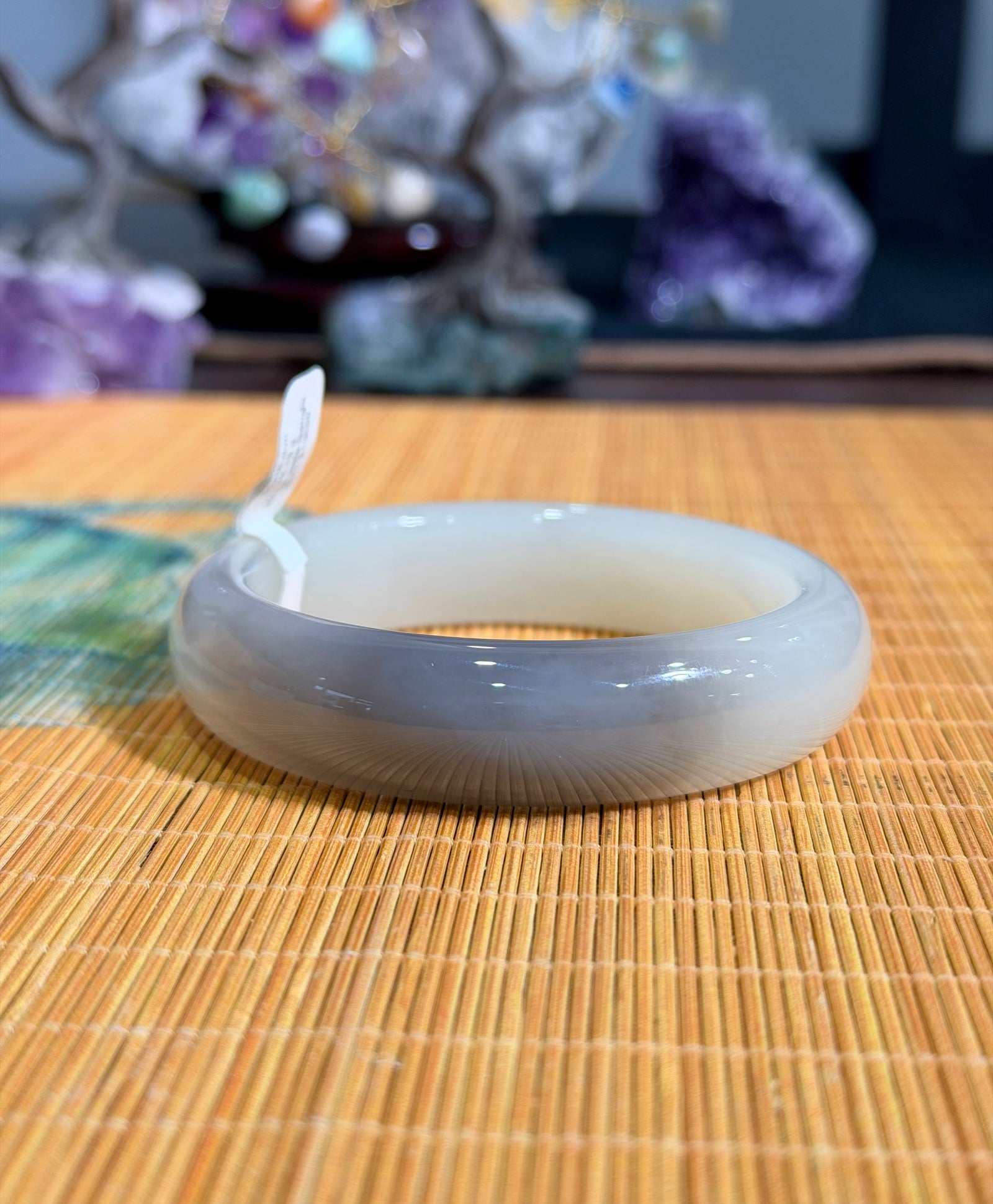 White Jade Bangle 60mm #853