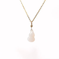 14K Hetian Jade Gourd Pendant #1087