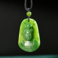 Polar Jade Grade Guanyin Pendant #2448-2