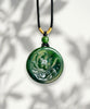Canadian Polar Jade Pendant Lotus and Fish Pendant AA+ Natural Jade #1885