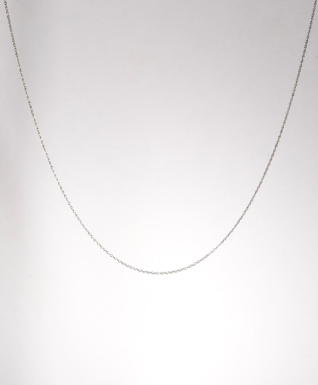 10K White Gold 18" Anchor Chain #1