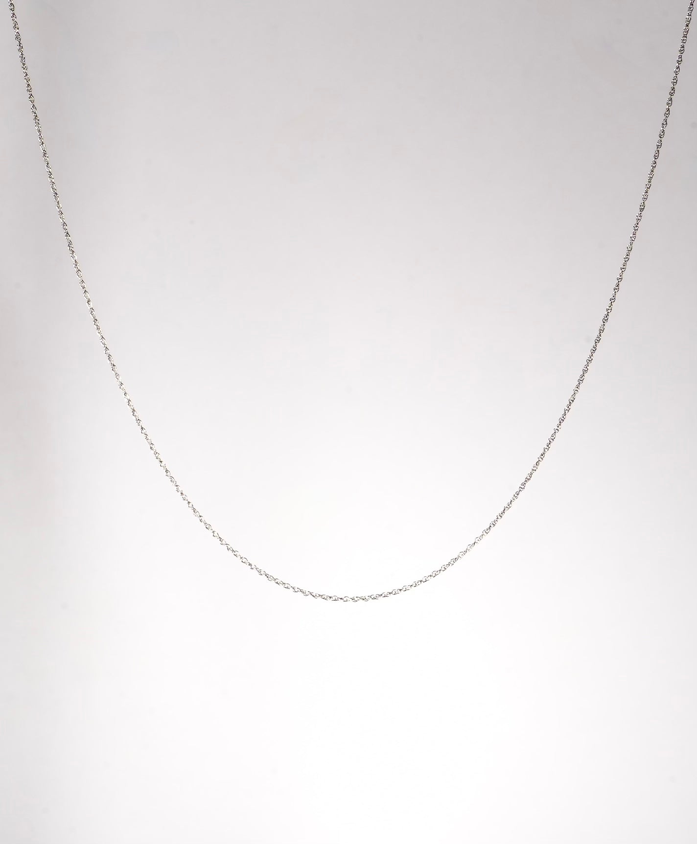 10K White Gold 18" Anchor Chain #1