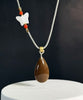 Hetian Jade Sugar Honey Jade Waterdrop Pendant Natural Jade 30mm #1579