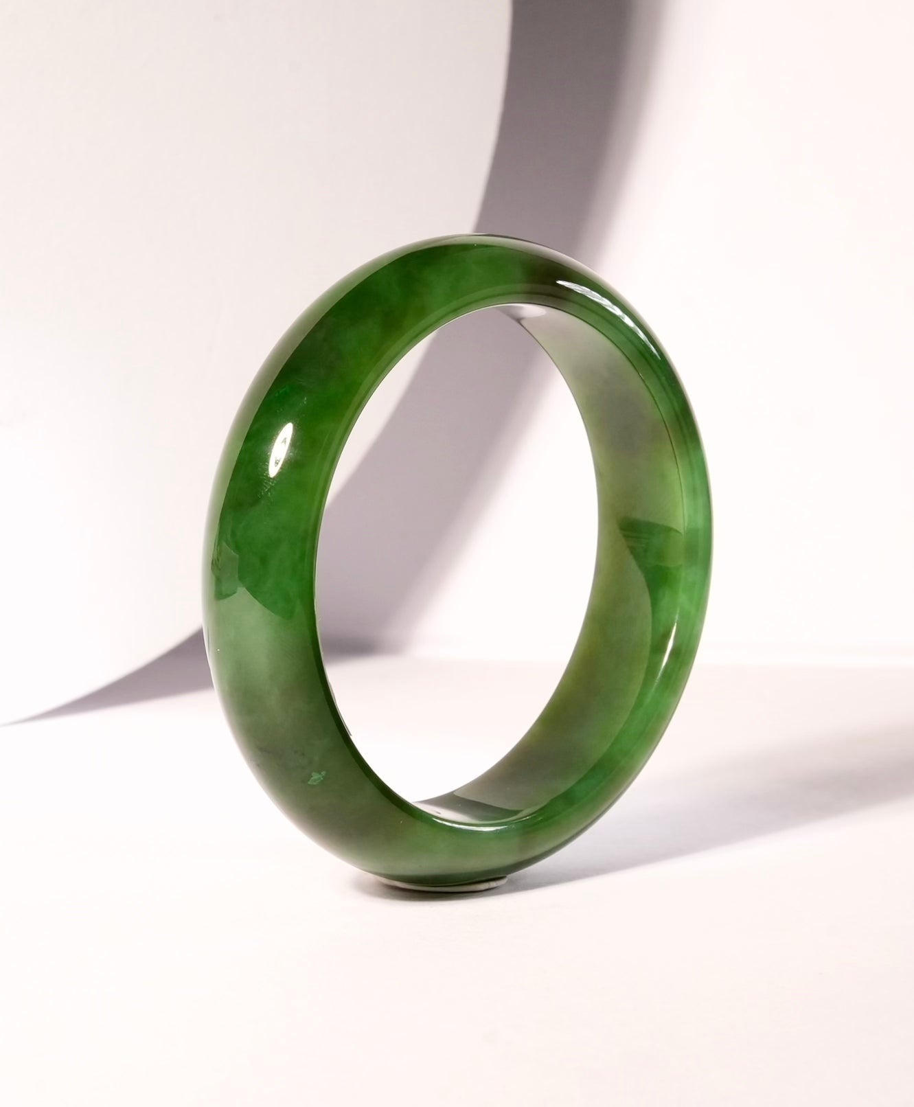 Canadian Polar Jade Bangle Natural Jade Bracelet A Grade 56mm #1353