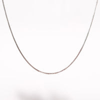 Adjustable Round Box 925 Sterling Silver Chain #1