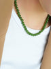 16" Polar Jade Grade Beaded Necklace #2415