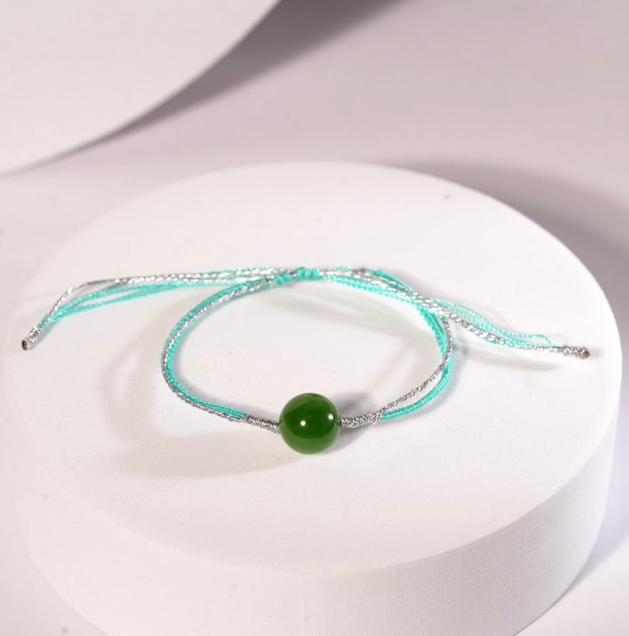 Siberian Jade Bracelet 10mm #3000