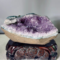Amethyst Geode Base Cut (2.75 LB) #3088
