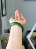 Canadian Jade Bangle Natural Jade Bracelet A Grade 58mm #1039