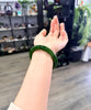Siberian Jade Round Bangle Natural Jade Bracelet 56mm #1418