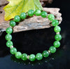 14k 8mm Polar Jade Beaded Bracelet #2574