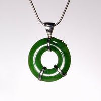 Golden Fish and Lotus Polar Jade Pendant #1332