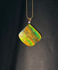 Canadian Ammolite Pendant AA+ Grade 14K Freeform Natural Stone 39 mm #274