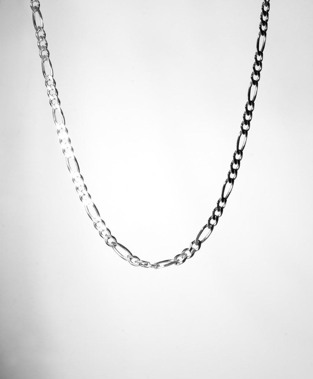 26" Figaro 925 Sterling Silver Chain #1