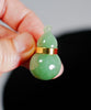 14k Chatoyant Jade Gourd Pendant #2122