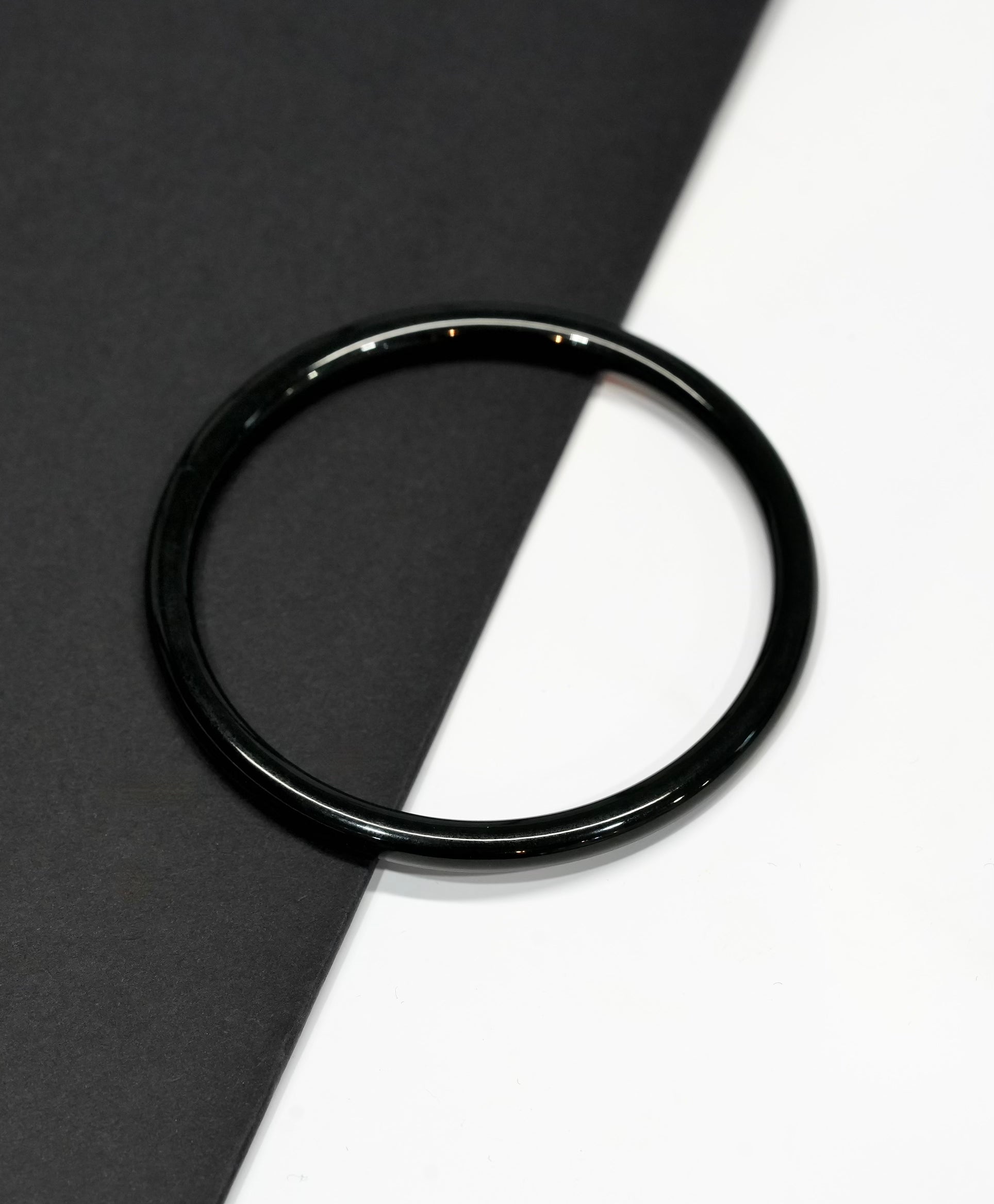 Hetian Jade Bangle Dark Green Natural Jade Bracelet 4 to 5 mm #1559