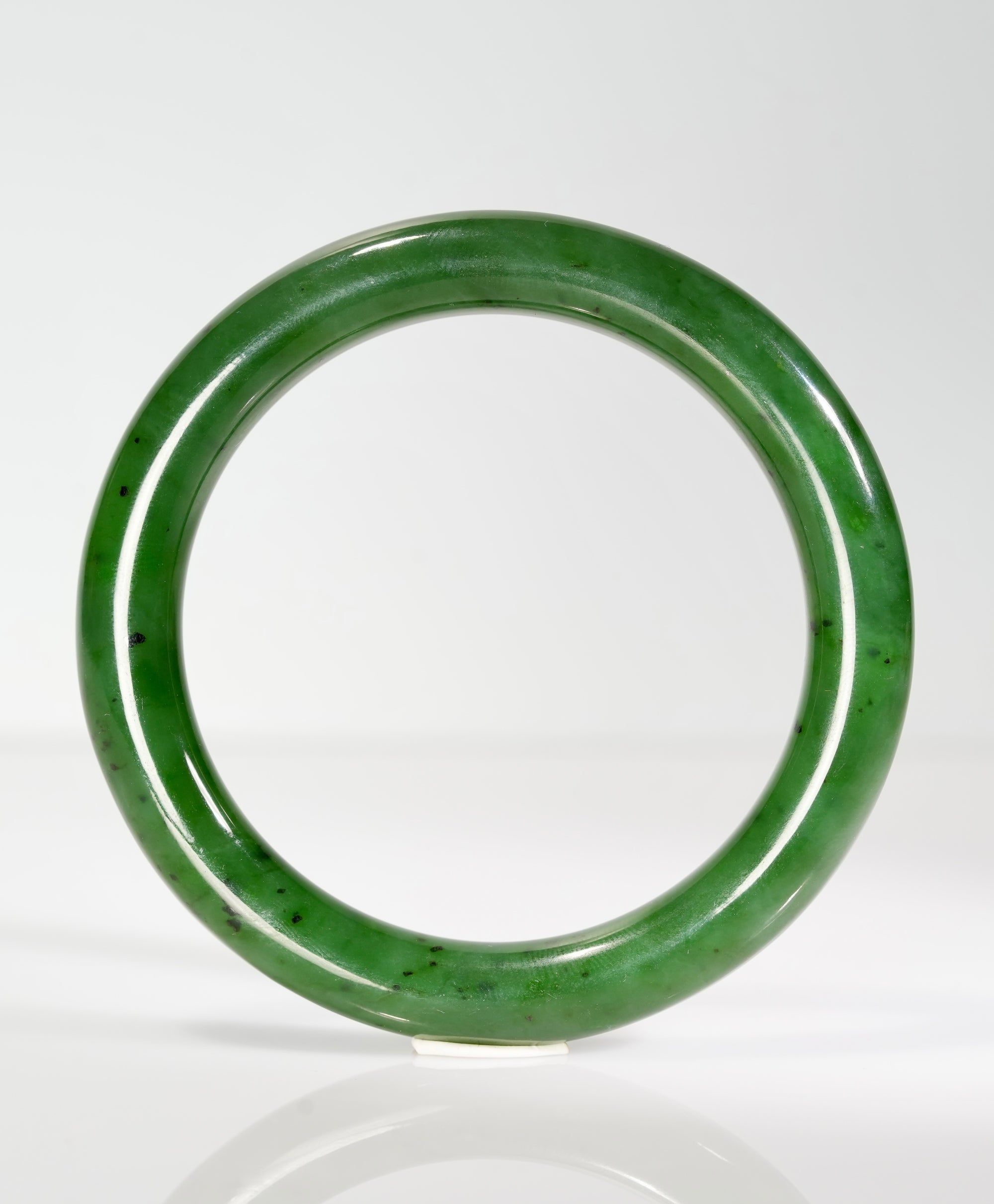 Siberian Jade Round Bangle 52.5mm #2860