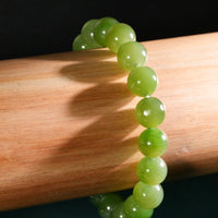 10mm Siberian Jade Beaded Bracelet #2759