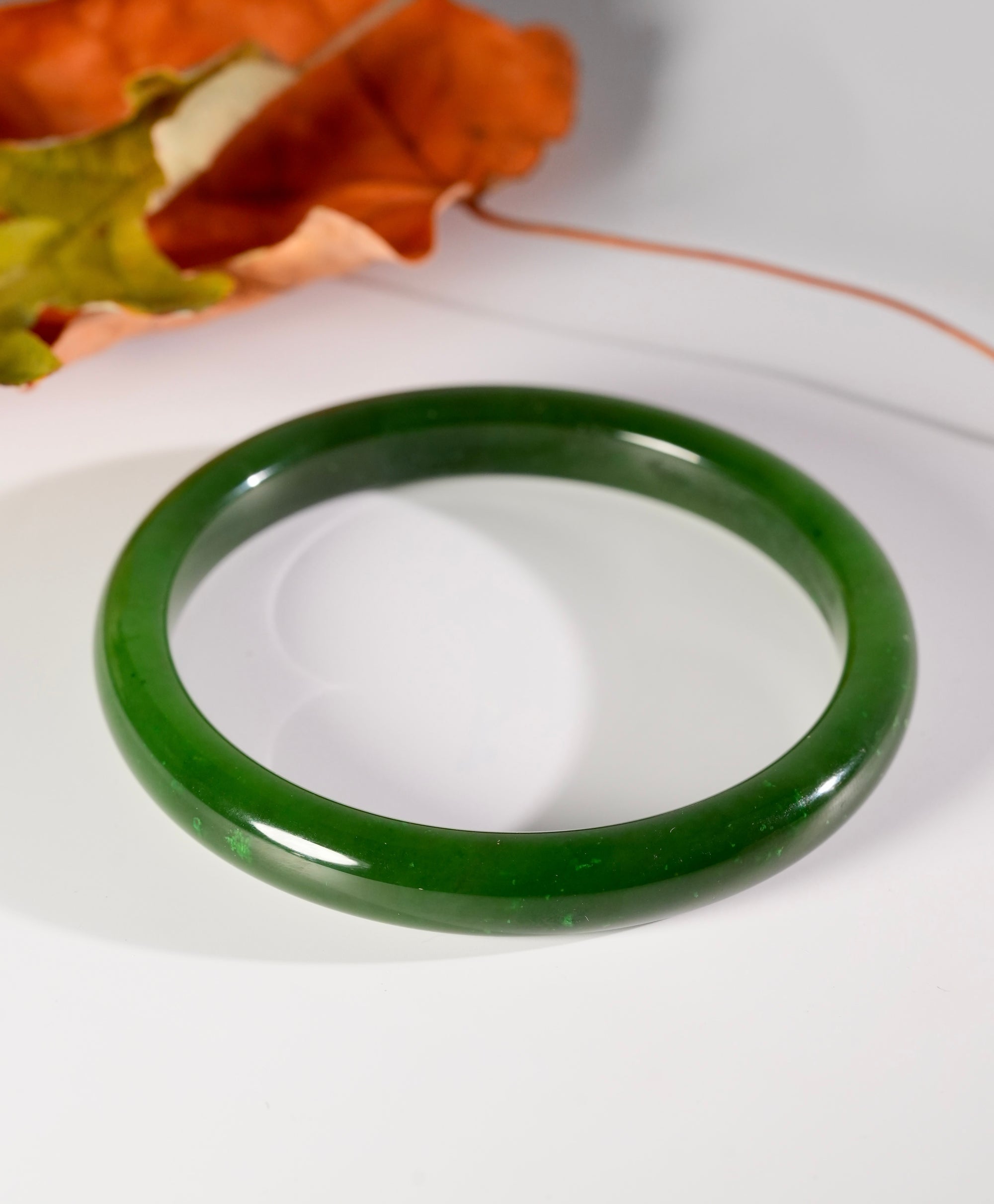 AA+ Canadian Polar Jade Bangle 61mm #2213