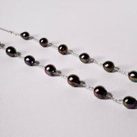 18K Tahitian Pearl Starry Beaded Necklace #2681