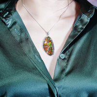 Freeform Ammolite Pendant #1981