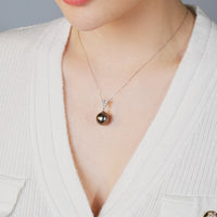 Tahitian Saltwater Cultured Pearl Pendant #1654