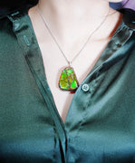 Freeform Ammolite Pendant #1982