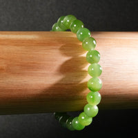 9.5mm Siberiana Jade Beaded Bracelet #2763-2