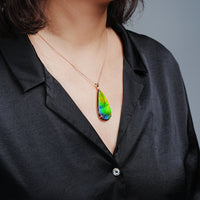 18k Ammolite Pendant #2083