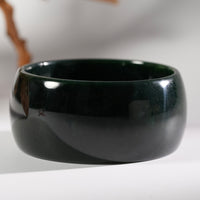 Wide Band Jade Bangle 58mm #2638