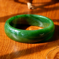 Siberian Jade Bangle 59mm #2593