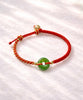 Siberian Jade Peace Buckle Ping An Red Cord Bracelet #1452