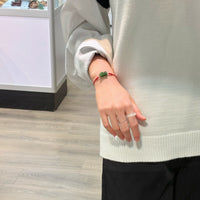 Siberian Jade Pixiu Red Cord Bracelet #1809