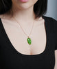 SIBERIAN JADE LEAF PENDANT #1666