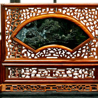 Solitary Fisher in Winter Mist Jade Screen #2976