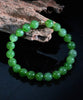 14k 8mm Polar Jade Beaded Bracelet #2587