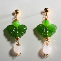 Jade Butterfly Earrings #2524-1