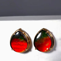 18K Ammolite Earrings #1765