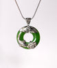 Golden Fish and Lotus Polar Jade Pendant #1332