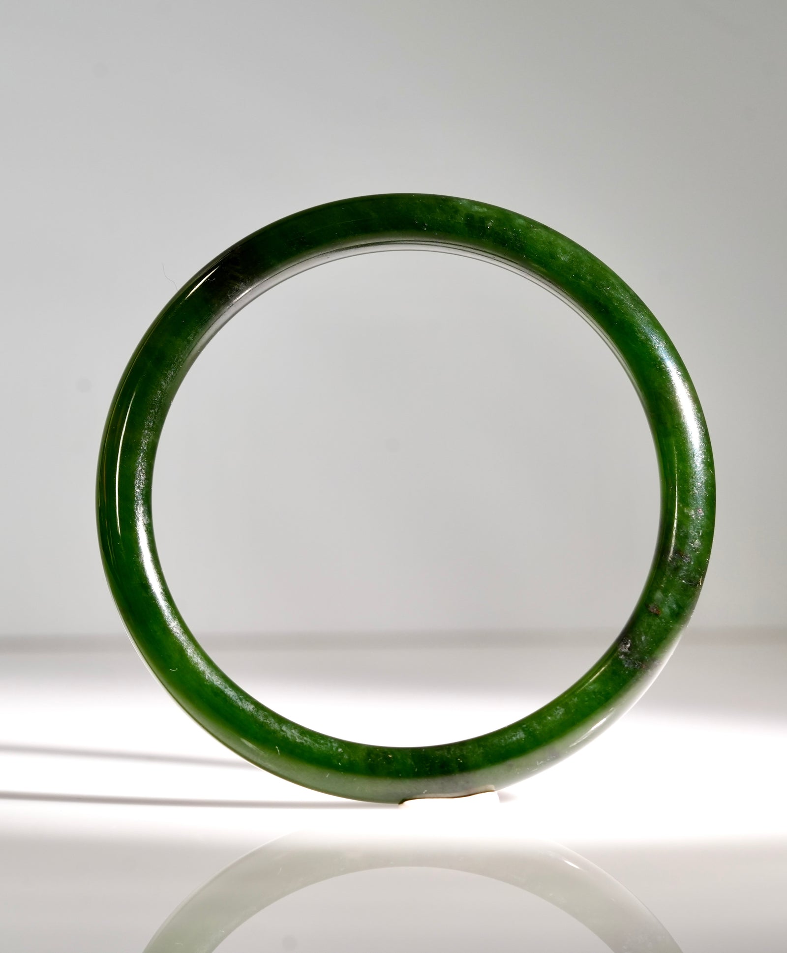 Siberian Jade Round Bangle 56mm #2857
