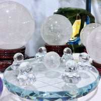 Natural White Crystal (Rock Crystal) Ball