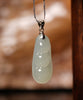 Rich Bean Hetian Jade Pendant #1275