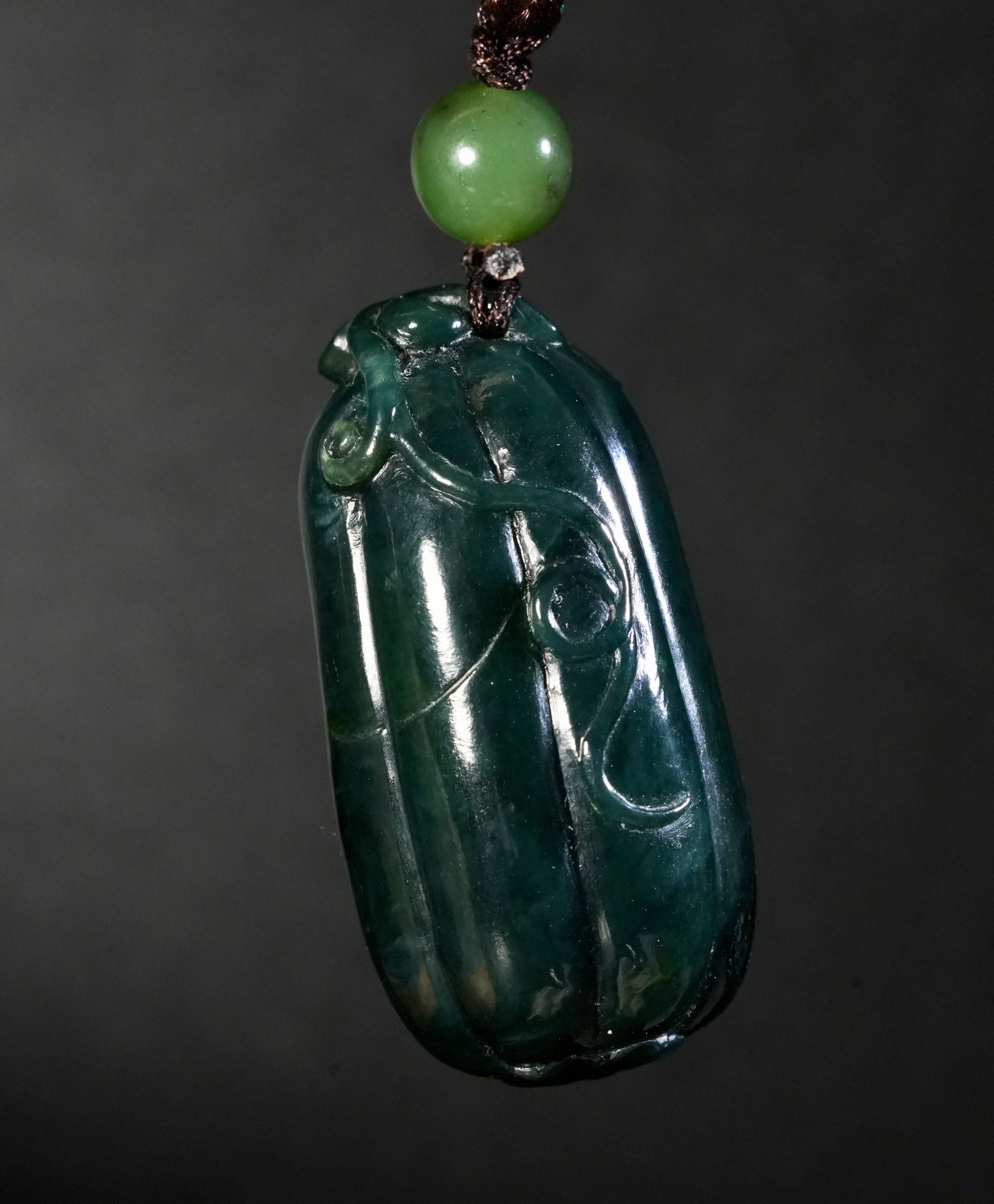 Fortune Melon Jade Pendant #1784