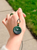 Canadian Polar Jade Pendant Lotus and Fish Pendant AA+ Natural Jade #1885