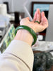 Canadian Polar Jade Bangle Natural Jade Bracelet AAA Grade 61.5mm #2390