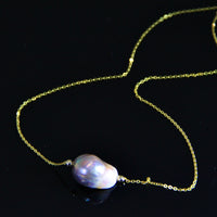 18K KASUMIGA BAROQUE PEARL NECKLACE #517