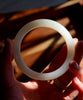 Mutton Fat White Jade Bangle 57mm #861