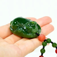 Wishful Buffalo Jade Pendant #1412
